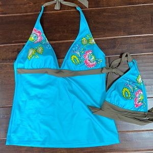 Athleta Tankini & Bikini Top - M Tall